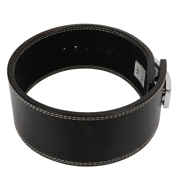 Cinturón deportivo de cuero, cinturón para sentadillas de culturismo, cinturón de entrenamiento de cuero, cinturón de entrenamiento de cuero de grado profesional Jadeshay A