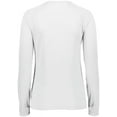 thumbnail image 2 of Augusta Sportswear 3XL Womens Attain Wicking Long Sleeve Tee White 2797, 2 of 7