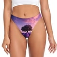 thumbnail image 1 of Fotbe Lavender Field Sunset Tanga Sin Costuras para Mujer con Estampado – Panties Invisibles, Transpirables y Cómodos para Uso Diario-3X-Large, 1 of 6