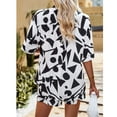 thumbnail image 4 of Conjuntos de verano para mujer NikouMX de 2 piezas con top de manga corta y pantalones cortos, 4 of 6