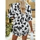 thumbnail image 4 of Conjuntos de verano para mujer NikouMX de 2 piezas con top de manga corta y pantalones cortos, 4 of 6