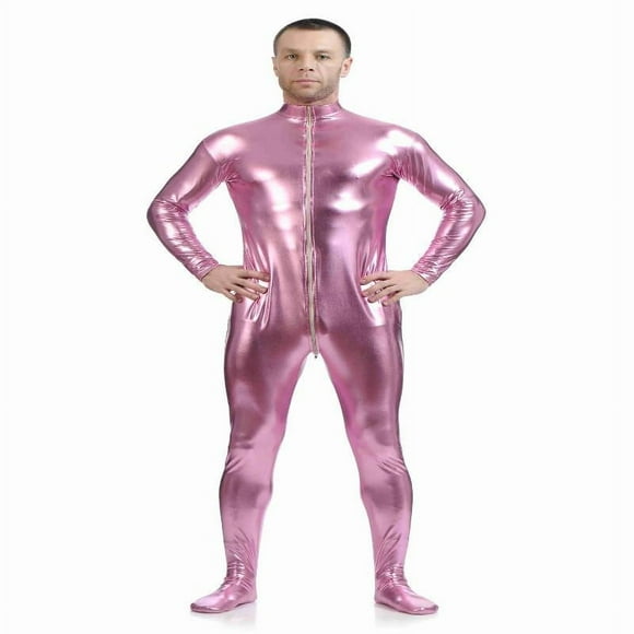 Traje Zentai de spandex de piel completa, mono elástico tipo unitardo, disfraz elegante S