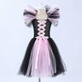 thumbnail image 4 of CUZIBR Toddler Kids Baby Girls Halloween Witch Black Gown With Hat Fancy Tutu Dress Up Party Square Collar Tulle Dresses Fashionable Dailywear For Child, 4 of 6