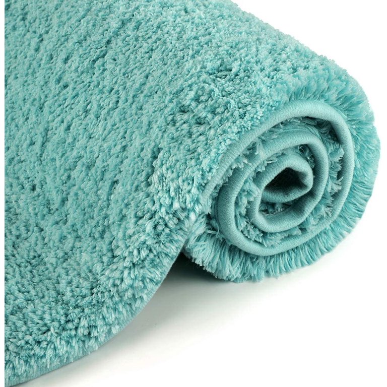 Bath Rug, Bathroom Mat Anti-Skid Non Slip Soft Fuzzy Warm Extra Thick Plush  Absorbent for Bathroom, Kitchen, Pool Floor, 4 Sizes Available (Gray, 40x60  cm) 