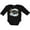 AB-Black, variant on Inktastic Easter He Has Risen with Cross and Flowers Boys or Girls Long Sleeve Baby Bodysuit