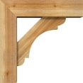 thumbnail image 3 of Ekena Millwork 6"W x 20"D x 20"H Olympic Block Rough Sawn Bracket w/ Offset Brace, Western Red Cedar, 3 of 25