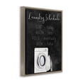 thumbnail image 2 of Stupell Industries French Country Lazy Laundry Schedule Humor Brown Floating Frame Canvas Art, 25 x 31, by Kim Allen, 2 of 8