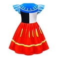 thumbnail image 2 of Tenue de Costume de Cheerleading pour Filles Sans Manches avec Jupe Robe de Soirée, 2 of 7