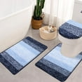 thumbnail image 5 of Ileading Traditional Bath Rug Set 3 Piece Microfiber Washable Bathroom Rug Set, 5 of 9