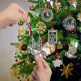 thumbnail image 5 of Sunyuer Christmas Ornaments, Solid Pewter Christmas Tree Ornament Handcrafted Metal DIY Hanging Craft Collectibles for Christmas Trees Home Party Party Gifts (Dove), 5 of 7