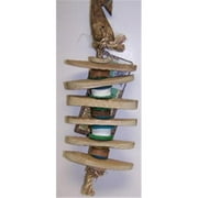 Angle View: Planet Pleasures 506-40131 Planet Pleasures Tilt a Whirl Small 8in Natural Bird Toy