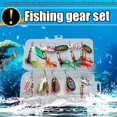 thumbnail image 4 of 10x Rotating Spoon Kit Fishing Lures Metal Bass Trout Perch Pike Artificial Bait, 4 of 8
