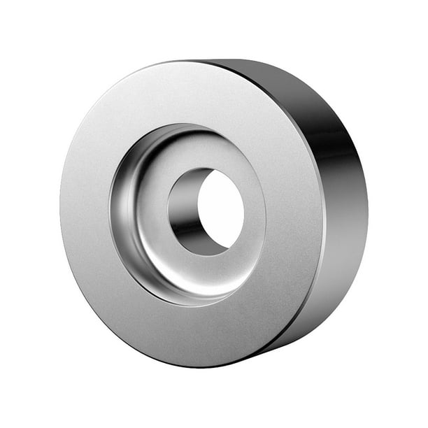 Adaptador de 45 RPM, adaptador de discos de vinilo, abrazadera de hoja de conversión estable, estabilizador de discos de aluminio sólido para uso