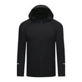 thumbnail image 4 of Mens WindBreaker Lightweight Running Jackets with Zip Pocket, Workout Track Hoodie Athletic Gym Sweatshirts for Men Big and Tall L-4XL, 4 of 6