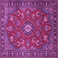 thumbnail image 1 of Ahgly Company Indoor Square Persian Purple Traditional Area Rugs, 8' Square, 1 of 4
