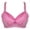 Hot Pink, variant on VerPetridure Sports Bras for Women High Support Large Bust Women Fashion Printed Bra Wireless Underwear One-Piece Bra Everyday Underwear