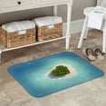 thumbnail image 7 of Rateoe Paradise Island Pattern Flannel Door Mat Indoor Outdoor Entrance, Waterproof All-Weather Doormat,Fade Resistant, Low Profile Entryway Mat 16x24in, 7 of 7