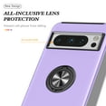 thumbnail image 2 of TECH CIRCLE Heavy Duty Case For Google Pixel 9 Pro/Pixel 9, Dual Layer Hybrid Rugged Protective Cover With 360° Ring Kickstand Magnetic Car Mount for Google Pixel 9 Pro/Pixel 9 6.3" 2024,Purple, 2 of 7