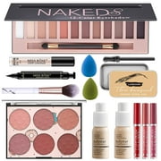MISS ROSE Makeup Kit for Women Full Kit,12 Colors Eyeshadow Palette Gift Set for Women,Teens