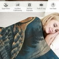 thumbnail image 3 of Orinice Blue Owl Blanket for Adults Kids Gifts Autumn Leaves Flannel Throw Blankets Soft Comfy Lightweight for Home Decor Couch Bed Sofa 60x50 Inches 60x80in, 3 of 6