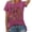 Purple, variant on HOWPAY Womens Summer Tops Crew Neck Short Sleeve Tees Loose Fit Baggy Floral Print T Shirts Comfy Oversized Vintage Y2K Streetwear Beige L