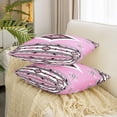 thumbnail image 3 of Southwestern Geometric Reversible Throw Pillow Covers 16 x 16-Inch Boho Pink Pillow Covers Home Decor for Indian Tribal Geometry Square Cushion Covers Set of 2 Retro Exotic Boho, 3 of 6