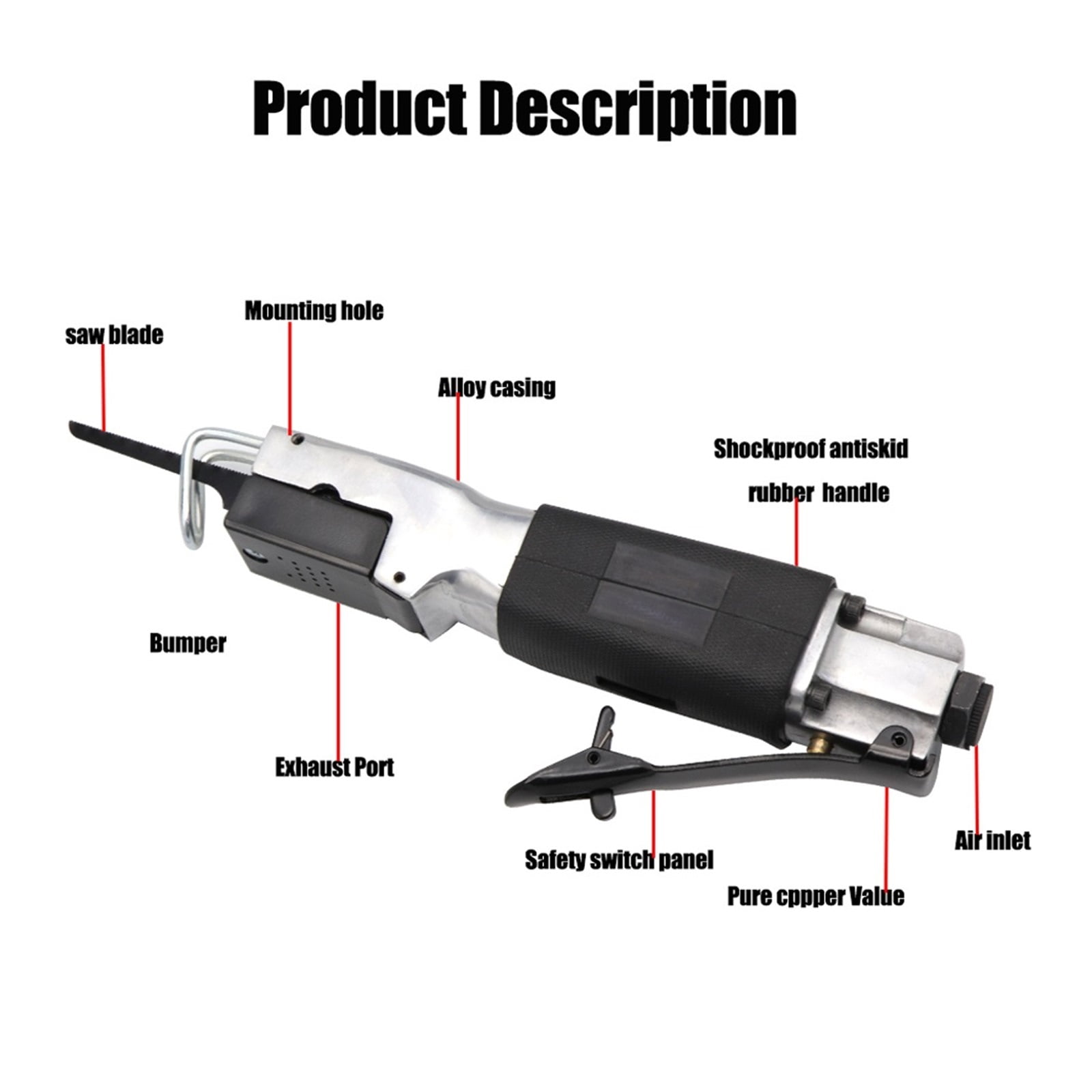 Pneumatic Air saw File Reciprocating Saws Cutting Tool Hacksaw Cutting Blade Cutter Cut Off Tools