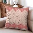 thumbnail image 4 of Valentine's Day Pink Boho Throw Pillow Covers 16"x16", Set Of 2, Linen Study Sofa Cushion Cover Indoor Living Room Home Decor, 4 of 7
