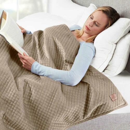 Pendleton Glass Micro Beads Weighted Blanket 48"x72" 20 lbs, Beige NEW