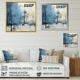 thumbnail image 4 of Designart "Charming Blue Tree Elegance I" Landscape Trees Canvas Wall Art, 4 of 7