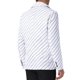 thumbnail image 3 of BLAZER RAYADO INSPIRE CHIC para hombres, chaqueta de traje con patrón de rayas, abrigo deportivo de solapa muesca, 2XL, blanco, 3 of 4