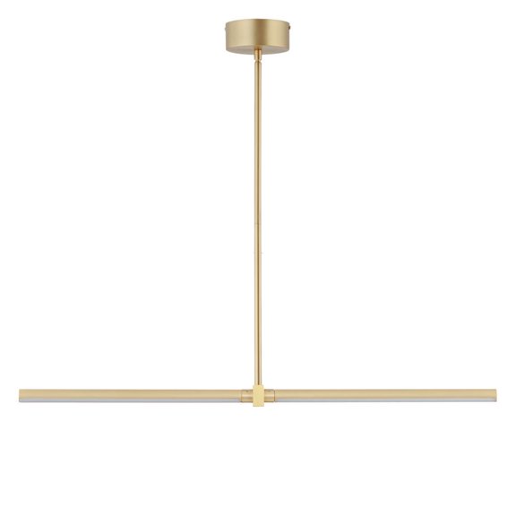 E21355-GLD-ET2 Lighting-Dorian - 14W 2 LED Linear Pendant-1 Inches Tall and 1 Inches Wide-Gold Finish