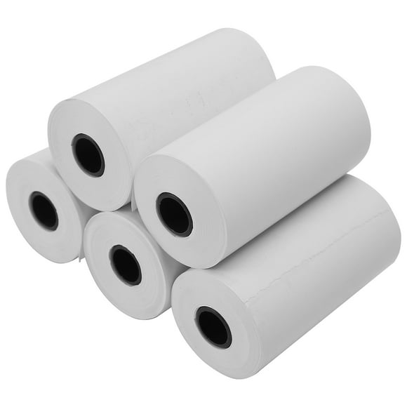 Thermal Paper Roll,5 Rolls Thermal Receipt Thermal Paper Thermal Receipt Paper Convenient Use