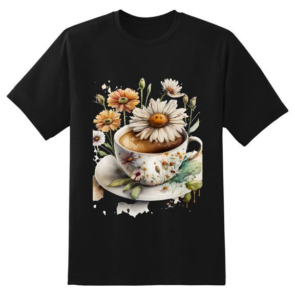 Men's Graphic TeeFlower Letter Print T-Shirts Round Neck Short Sleeves Sizes XS-5XL Summer Daily Casual Tops