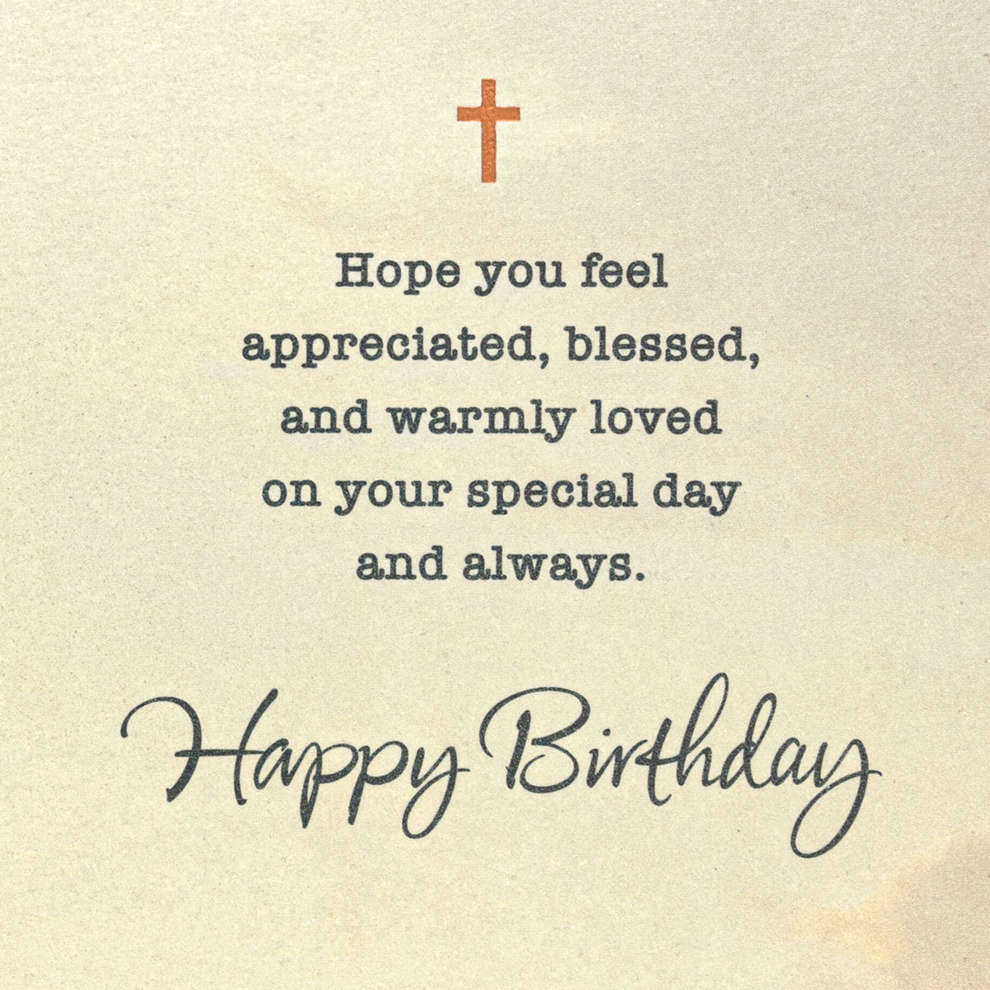 DaySpring Religious Birthday Card for Priest (God's Love Shines Through You)