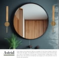 thumbnail image 5 of Alora Lighting Wv316401ms Astrid 24" Tall Led Bathroom Sconce - Bronze, 5 of 7