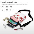 thumbnail image 7 of HELLHERO Strawberry Pattern Women Messenger Bag for Adults Leakproof Sling Bag Polyester 2 Layers, 7 of 7