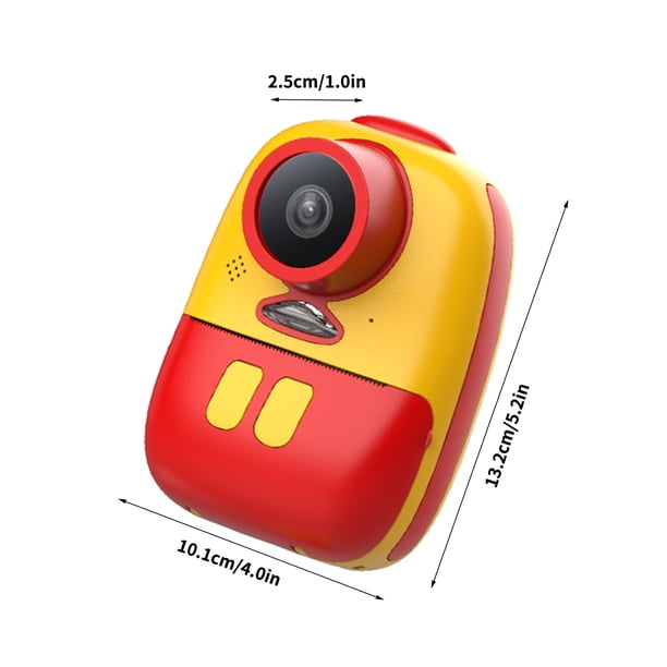D10 Impresora fotográfica con cámara instantánea 1080P HD Mini cámara digital para niños con luz de Irfora Cámara