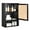 Black, variant on Space-Saving Bamboo Bathroom Wall Cabinet with Rattan Doors – Adjustable Shelf – Wall Mounted Medicine Cabinet – Over Toilet Storage Organizer – White（new）