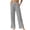 Gray, variant on Admvng Women's Cotton Pants Elastic Waist Summer Casual Straight Leg Trousers with Pockets