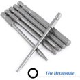 thumbnail image 5 of 6pcs Magnetic Screwdriver Bits Inside Hexagonal Head H2.5-H8 Set Bits 100mm Long 6 Teeth in S2 Steel Accessory Kit Electric Screwdriver Tool with 1/4'' Hex Socket |, 5 of 5