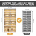 thumbnail image 2 of - Foldable Shoe Rack Organizer for Closet Pairs Collapsible Plastic Shoe Shelf Large Shoes Cabinet with Door Clear Stackable Storage Box Easy Assembly, 2 of 6