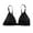 Black, variant on Bigersell Comfort Bras for Women V-Neck Wire-Free Bra Support Women Cotton Sports Bras Demi & Balconette Bra Style R-213 Basic Bra Strap Nylon Seamless Bra Feature Everyday Bras Underwear Silver S