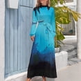 thumbnail image 4 of Tiburón submarino y buzo Vestido largo Vestidos de mujer Vestido de mujer Falda de mujer Vestido de noche, 4 of 5