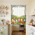 thumbnail image 1 of Decorative Curtain Rods Easter-Themed Kitchen Sink Divider and Cabinet Dustproofs Curtain 39.37x27.56 Inches Multicolor Polyester Kitchen Curtain Rod, 1 of 5