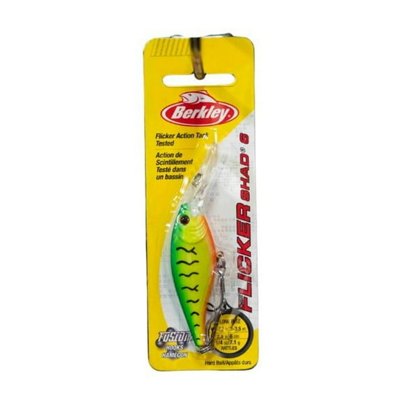 Berkley Flicker Shad Fishing Lure, Firetiger, 1/4 oz