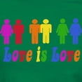 thumbnail image 3 of CafePress - Love Is Love Women's Dark T Shirt - Women's Traditional Fit Dark T-Shirt, 3 of 4