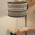 thumbnail image 3 of Miangastore Drum Lampshade Assorted Color Bamboo 1Pcs 11.8X11.8X7.9In, 3 of 8
