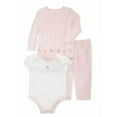 thumbnail image 2 of First Impressions Infant Girl 3 PC Pink Velour Rosette Pants Shirt Sweater 24m, 2 of 2