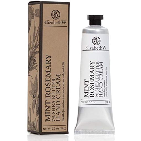 elizabeth W Crema para manos con manteca de karité, menta y romero - 3.3 oz